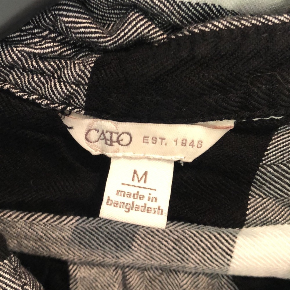 Black and White Plaid Tunic - Picture 5 of 5